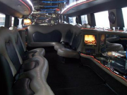 inside of limo