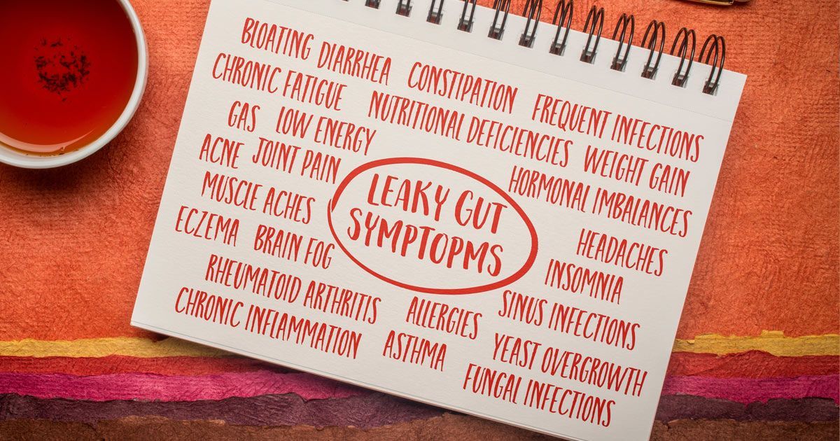 Notebook with Symptoms of Leaky Gut Treatments NYC