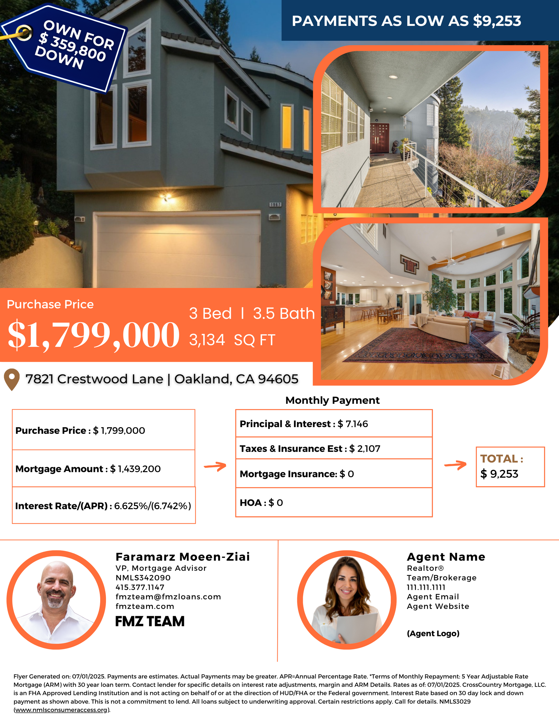 Jumbo Monthly Payment Listing Flyer