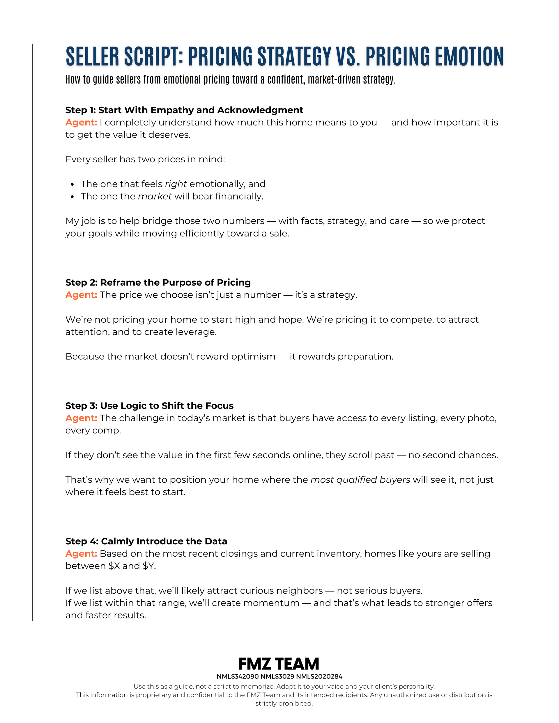 Seller Script - Locked In To Current Rate