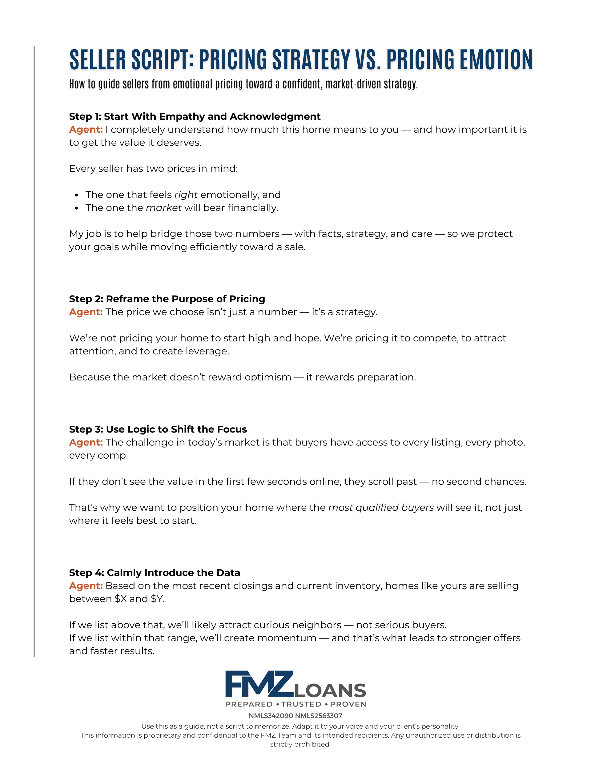 Seller Script - Locked In To Current Rate