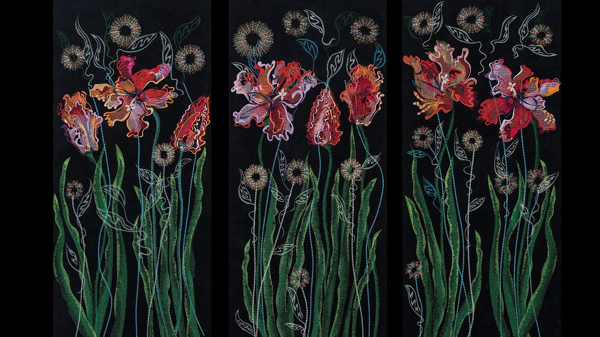 contemporary embroidery by Peter George d'Angelino Tap