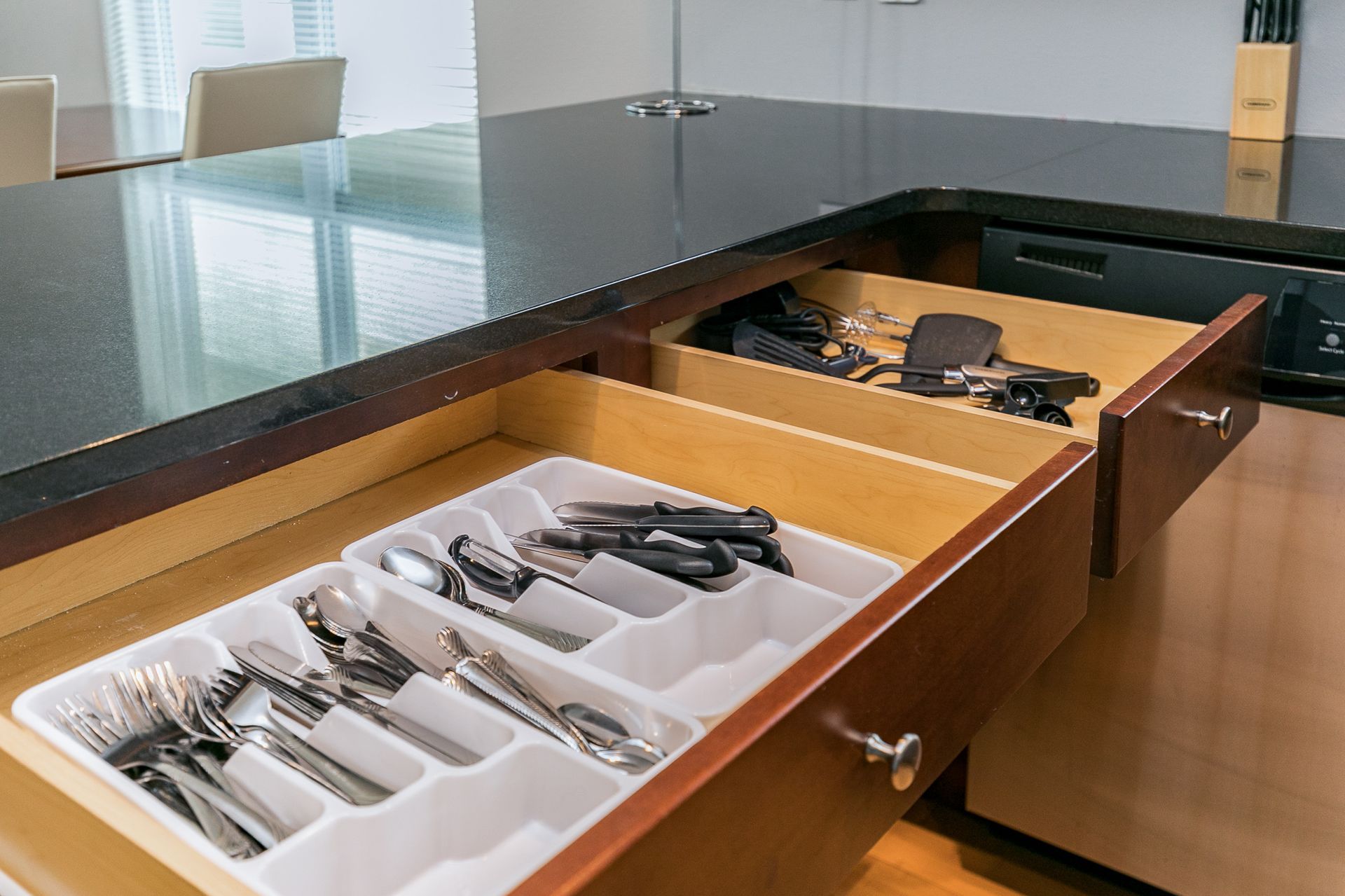 The Stadium House  kitchen utensils storage