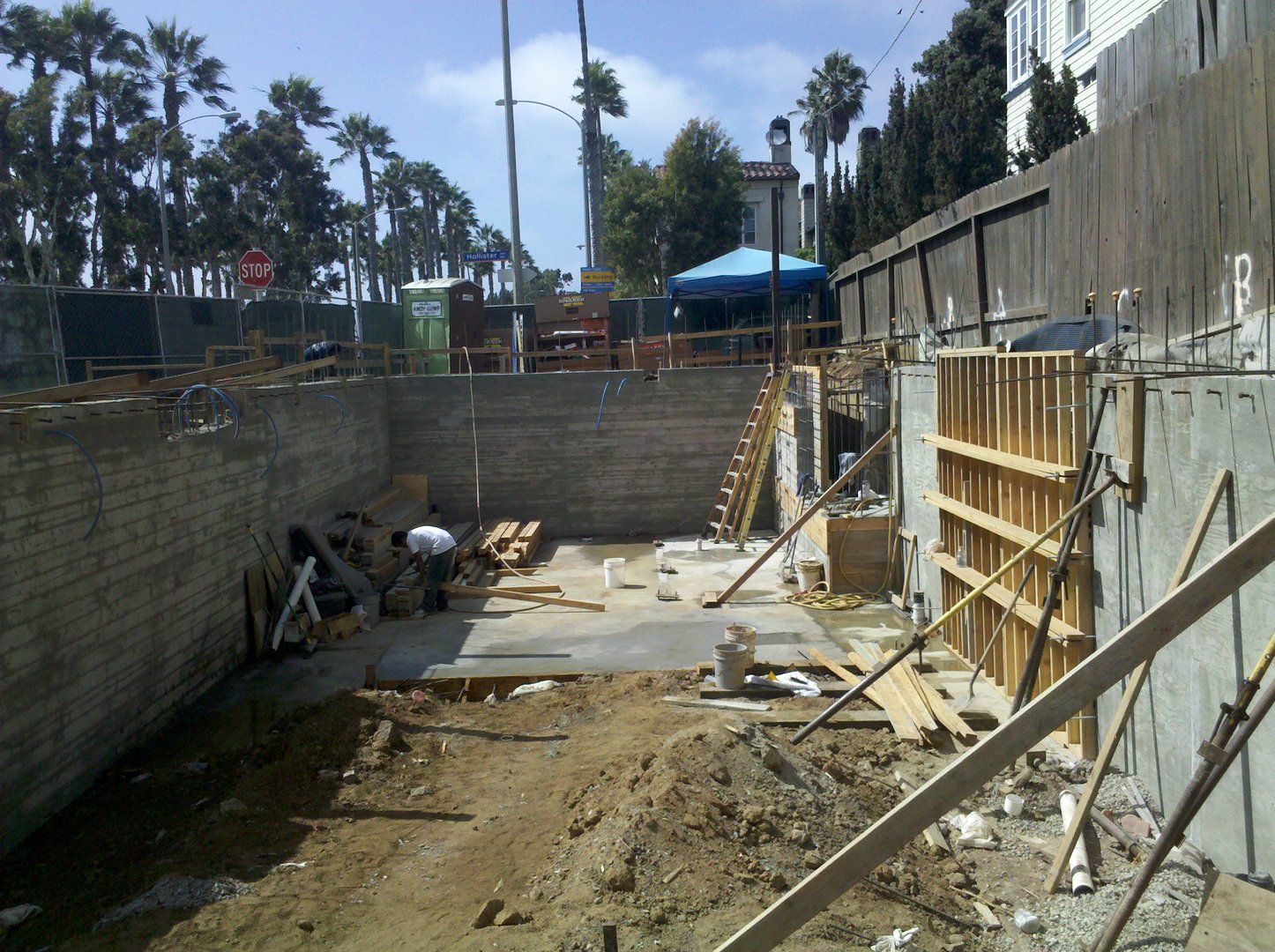 basement foundation in progress, CA — RCW Construction Inc.