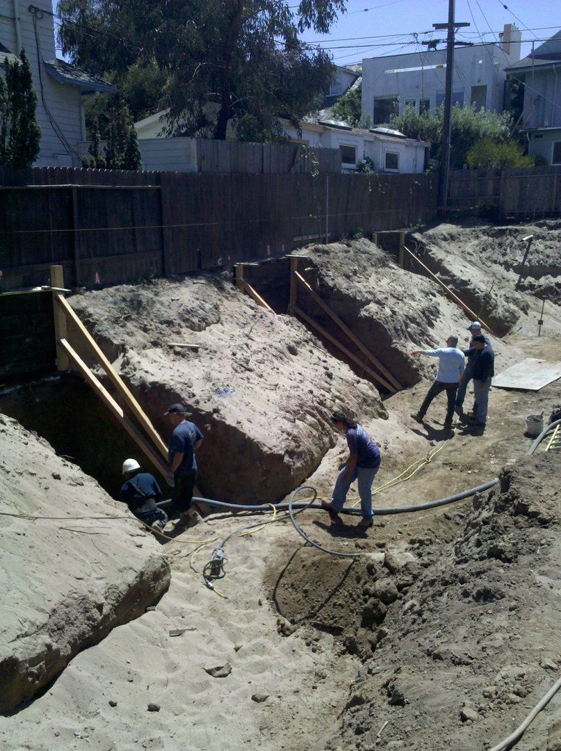Concrete pouring concrete for slots foundation for Foundation — Los Angeles, CA — RCW Construction Inc.