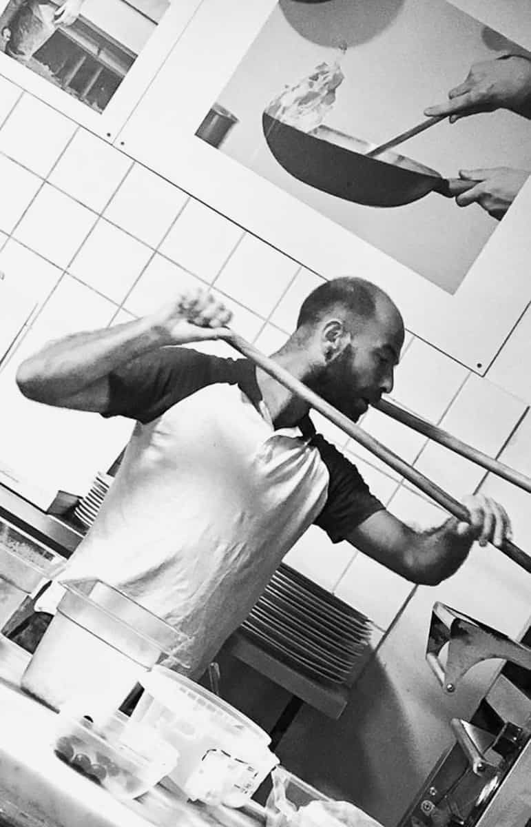 `Marco making a pizza