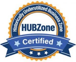 A historically underutilized business zone hubzone certified seal