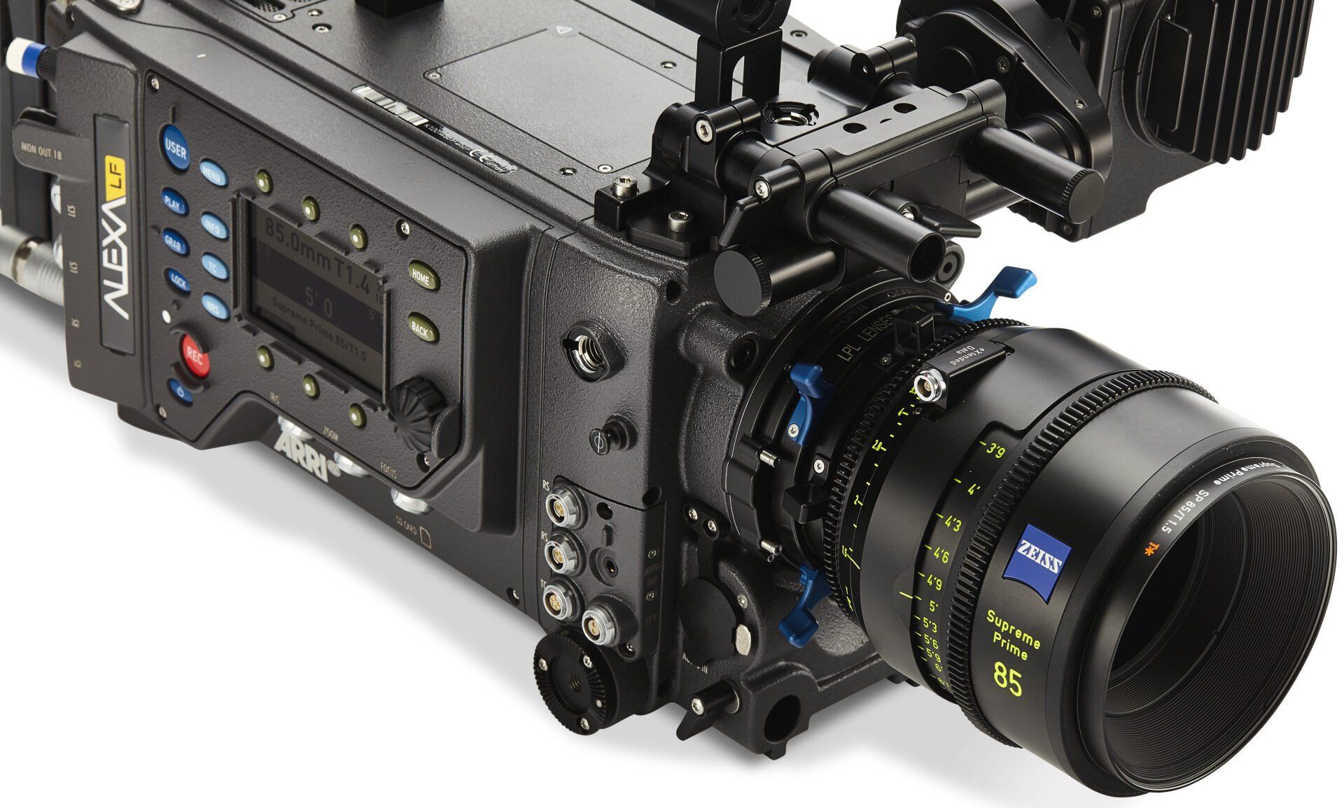 A black camera with the word alexa on it