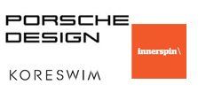 The logo for porsche design koreswim is shown on a white background.