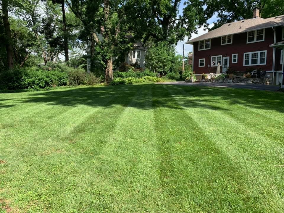 Lush Green Lawn in Front of a Large House — Saint Louis, MO — Zerr Lawn Care & Landscape LLC