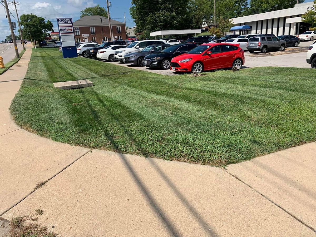 Row of Cars in a Grassy Area — Saint Louis, MO — Zerr Lawn Care & Landscape LLC