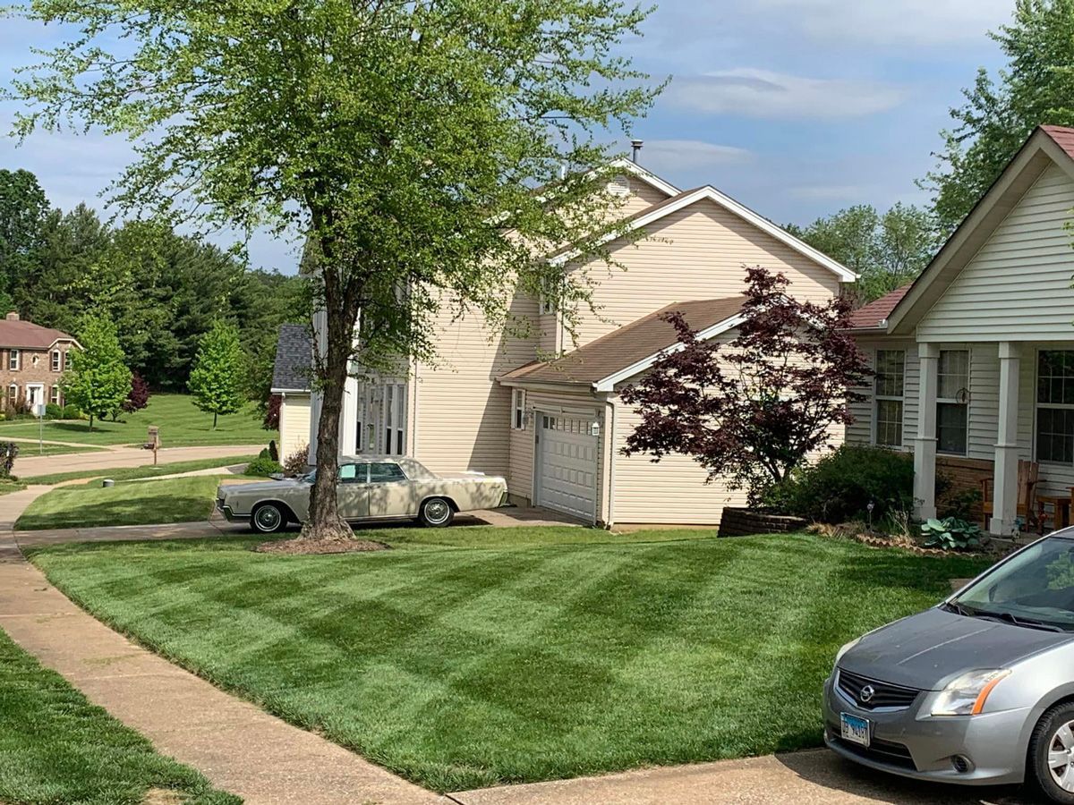 House with a Lush Green Lawn — Saint Louis, MO — Zerr Lawn Care & Landscape LLC