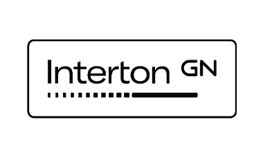 Un logo bianco con angoli arrotondati contenente il testo nero