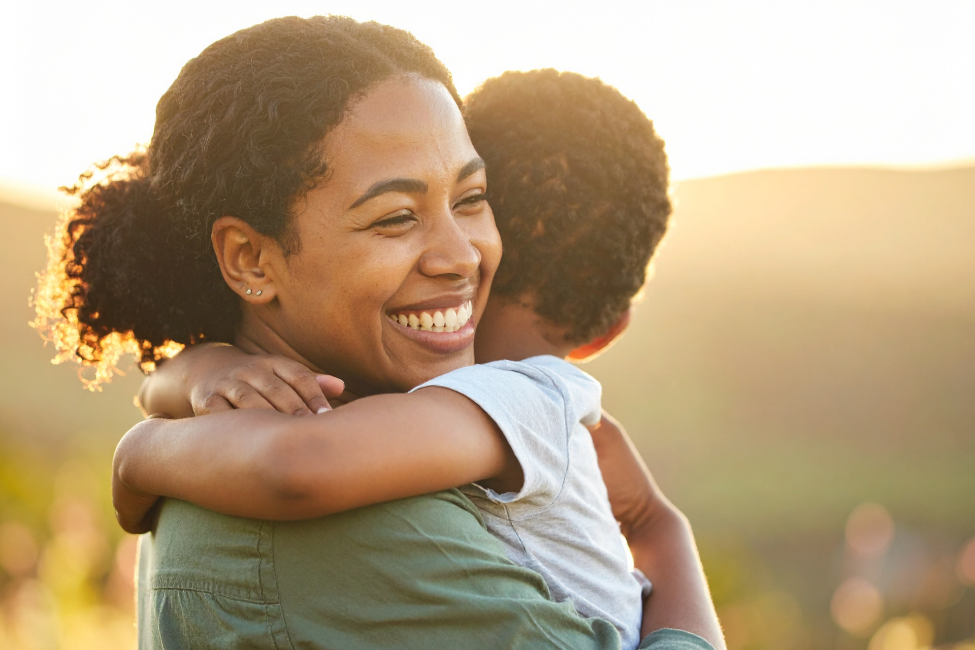 A mother and child are enjoying the cold and flu season after getting their flu appointment and vaccination.