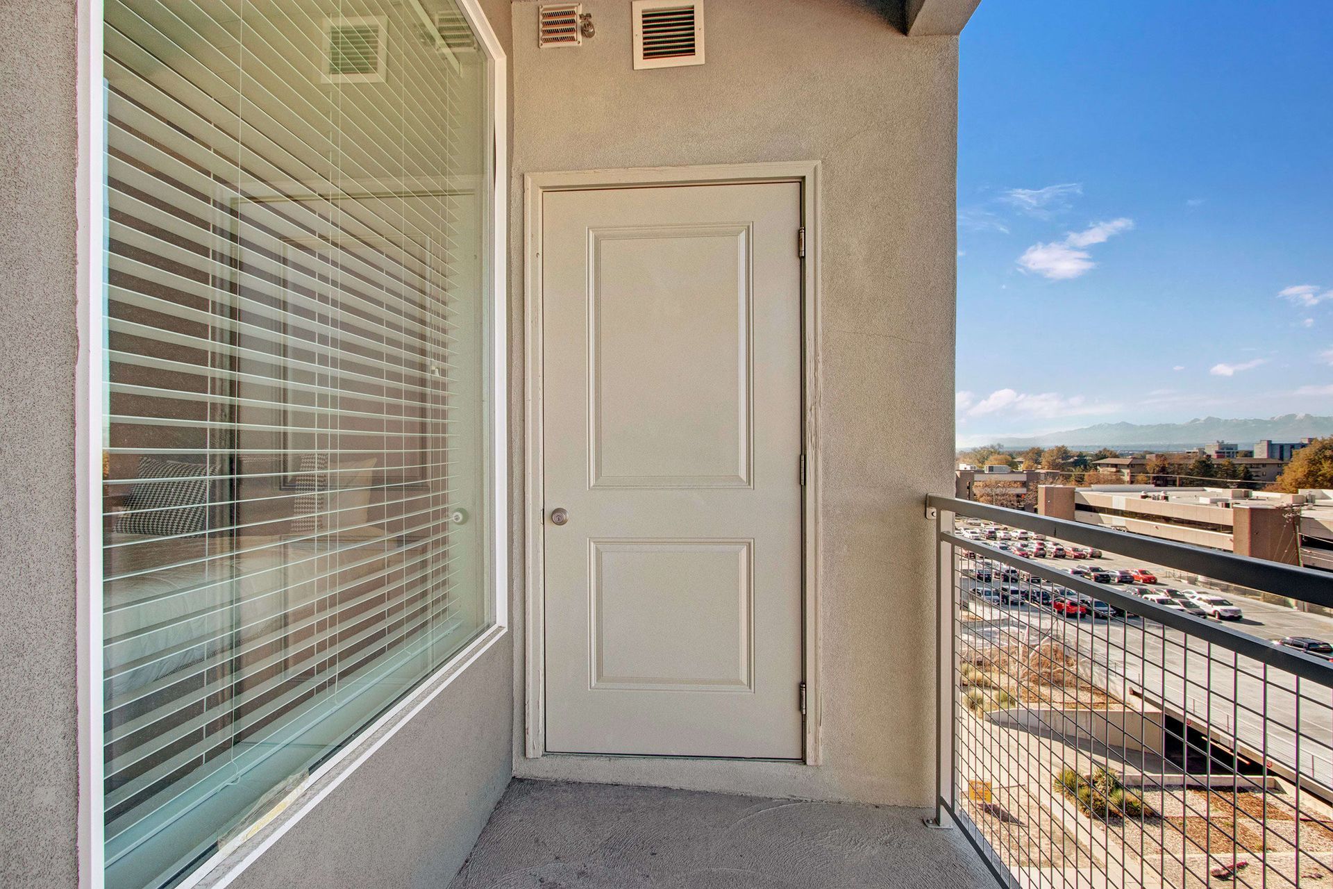 Balcony at Velo on the Boulevard in Salt Lake City, UT.