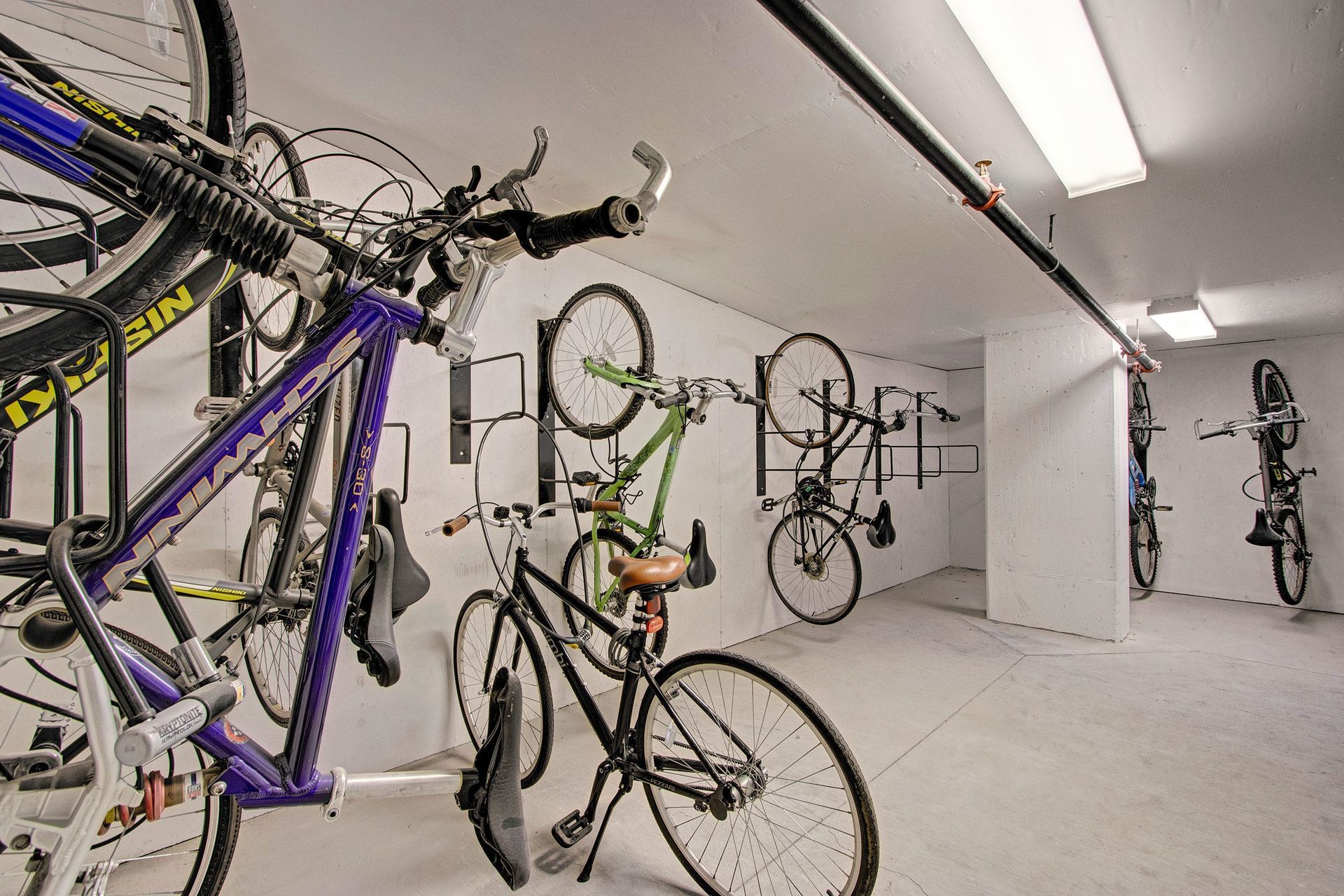Bike storage at Velo on the Boulevard in Salt Lake City, UT.