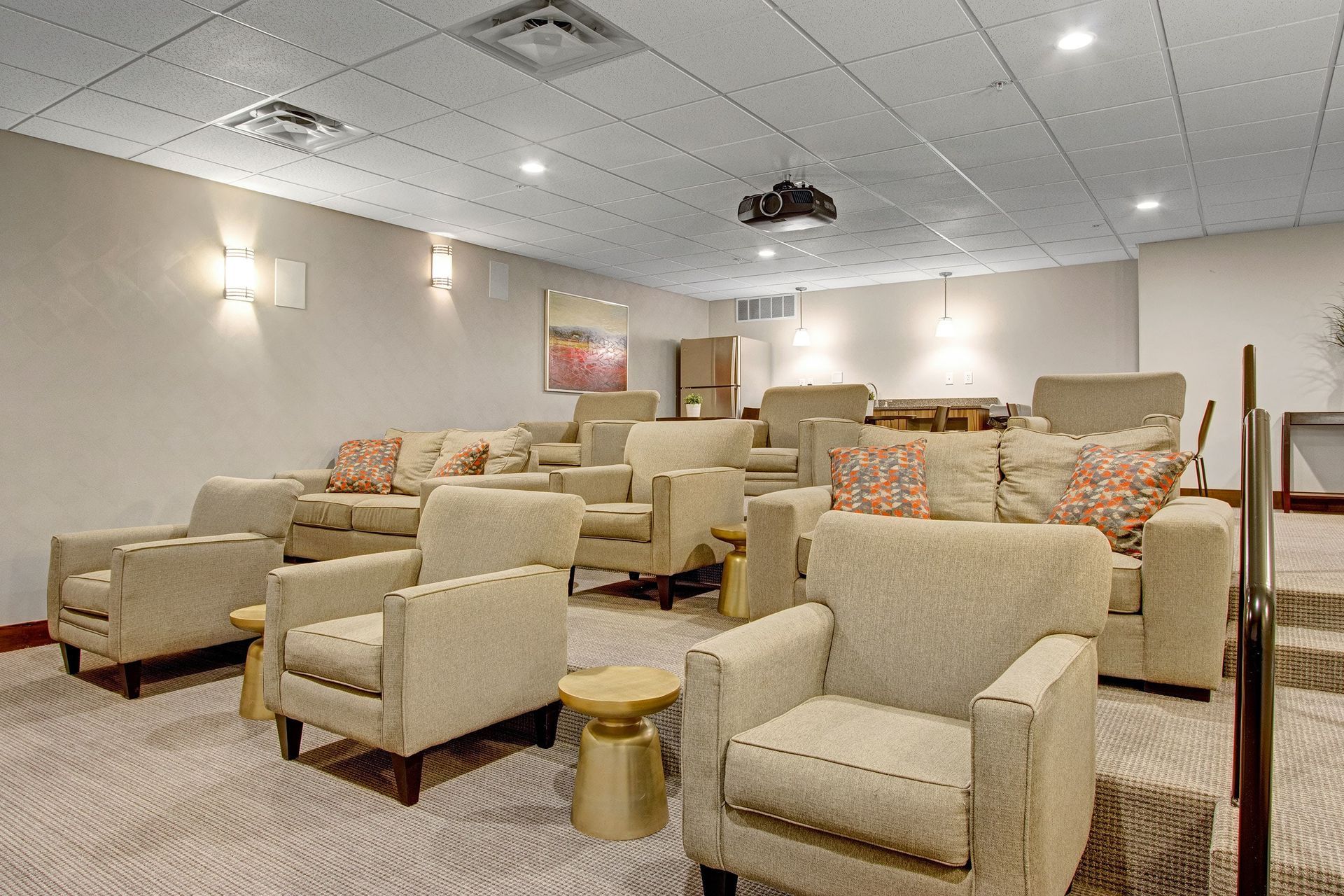 Movie theatre at Velo on the Boulevard in Salt Lake City, UT.