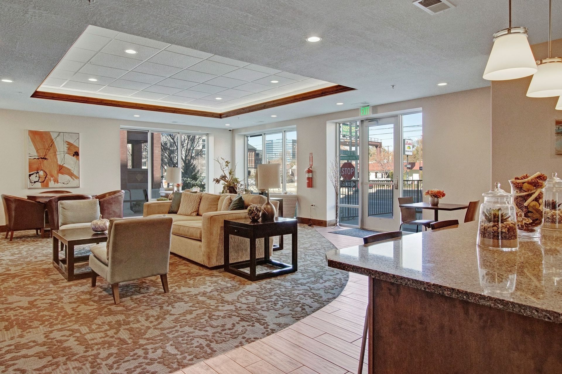 Lounge at Velo on the Boulevard in Salt Lake City, UT.