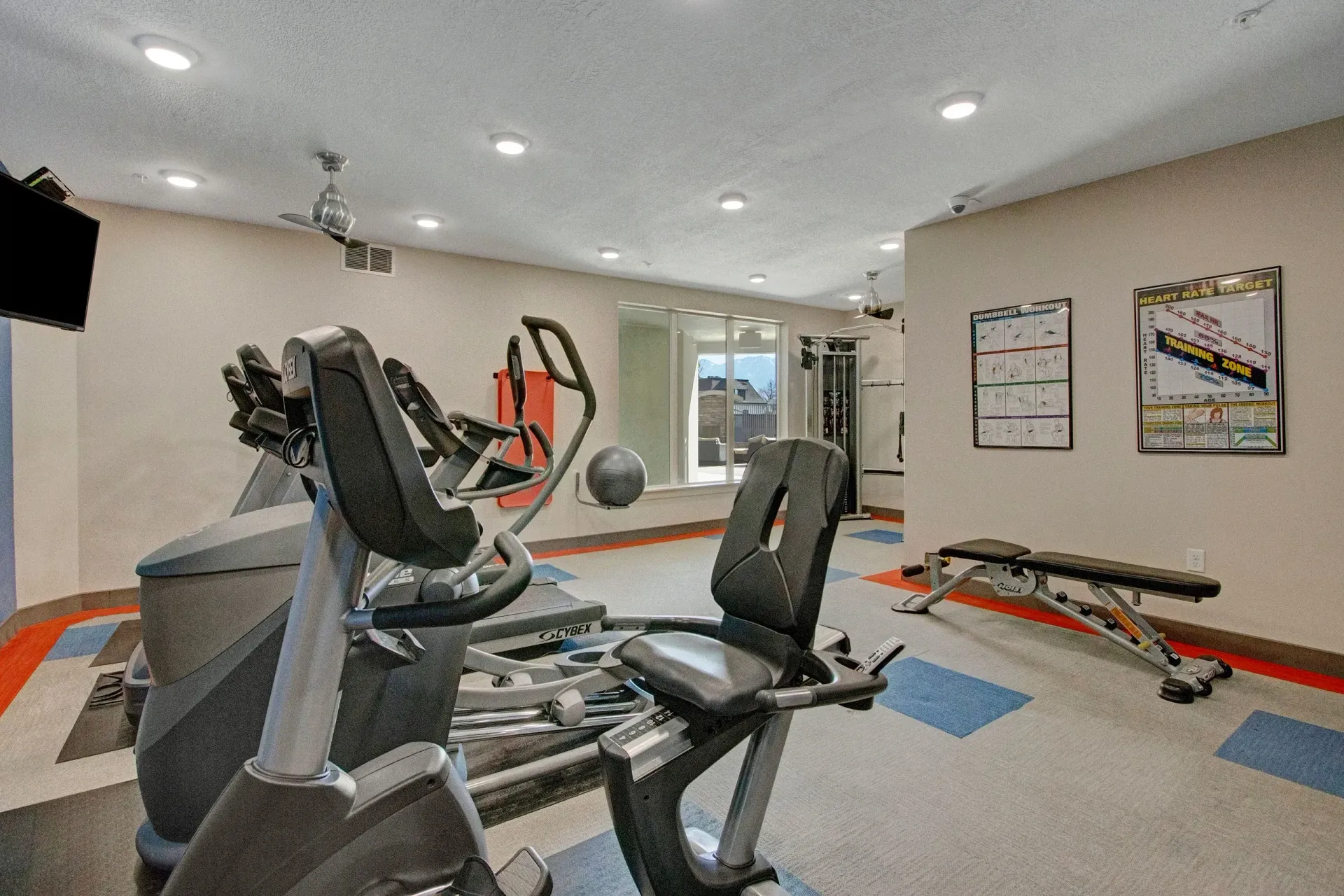 Fitness center at Velo on the Boulevard in Salt Lake City, UT.