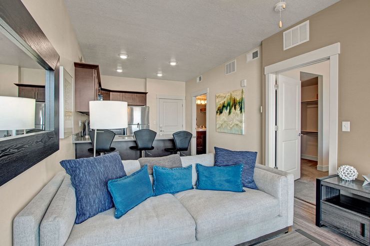 Sofa at Velo on the Boulevard in Salt Lake City, UT.