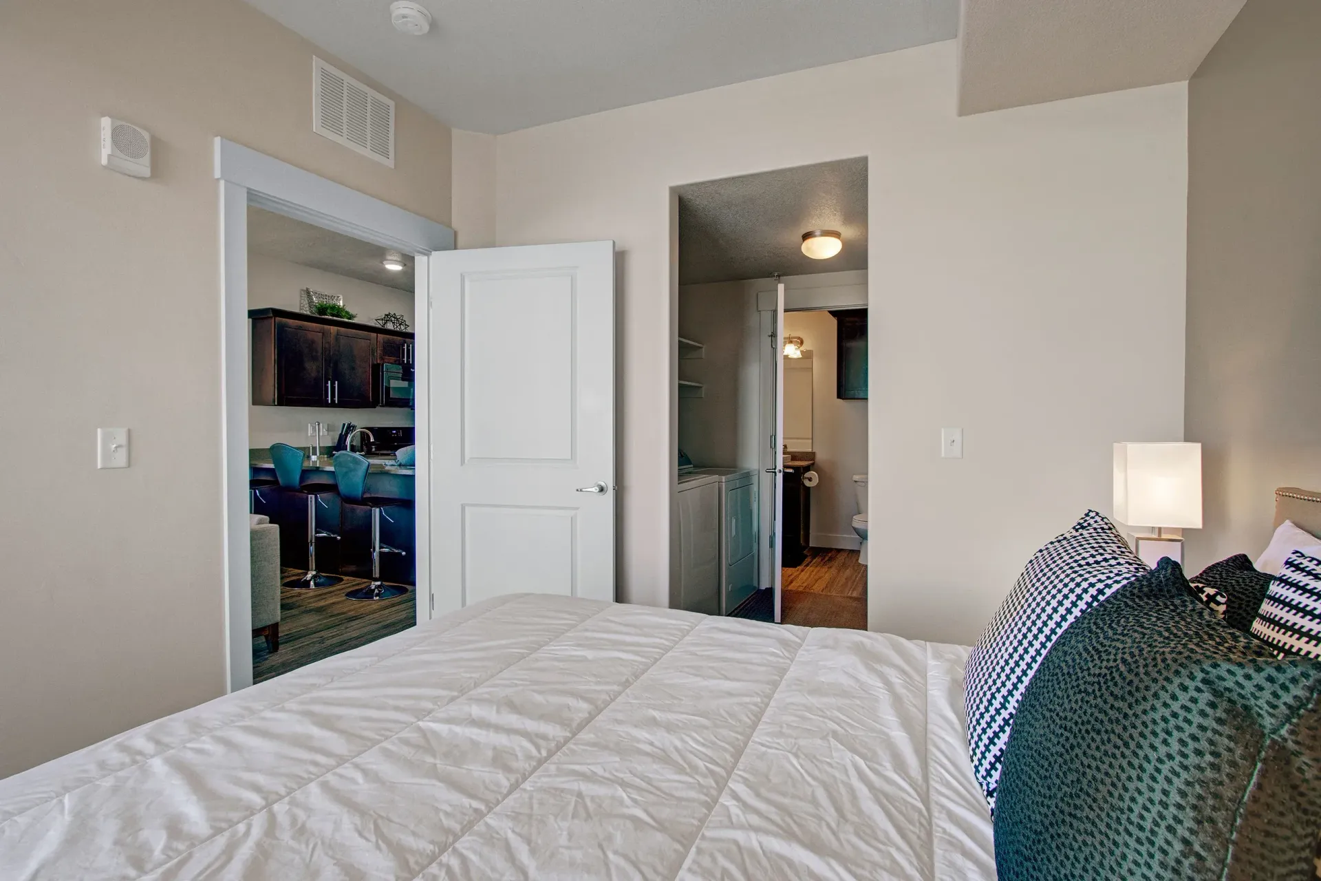 Bedroom at Velo on the Boulevard in Salt Lake City, UT.