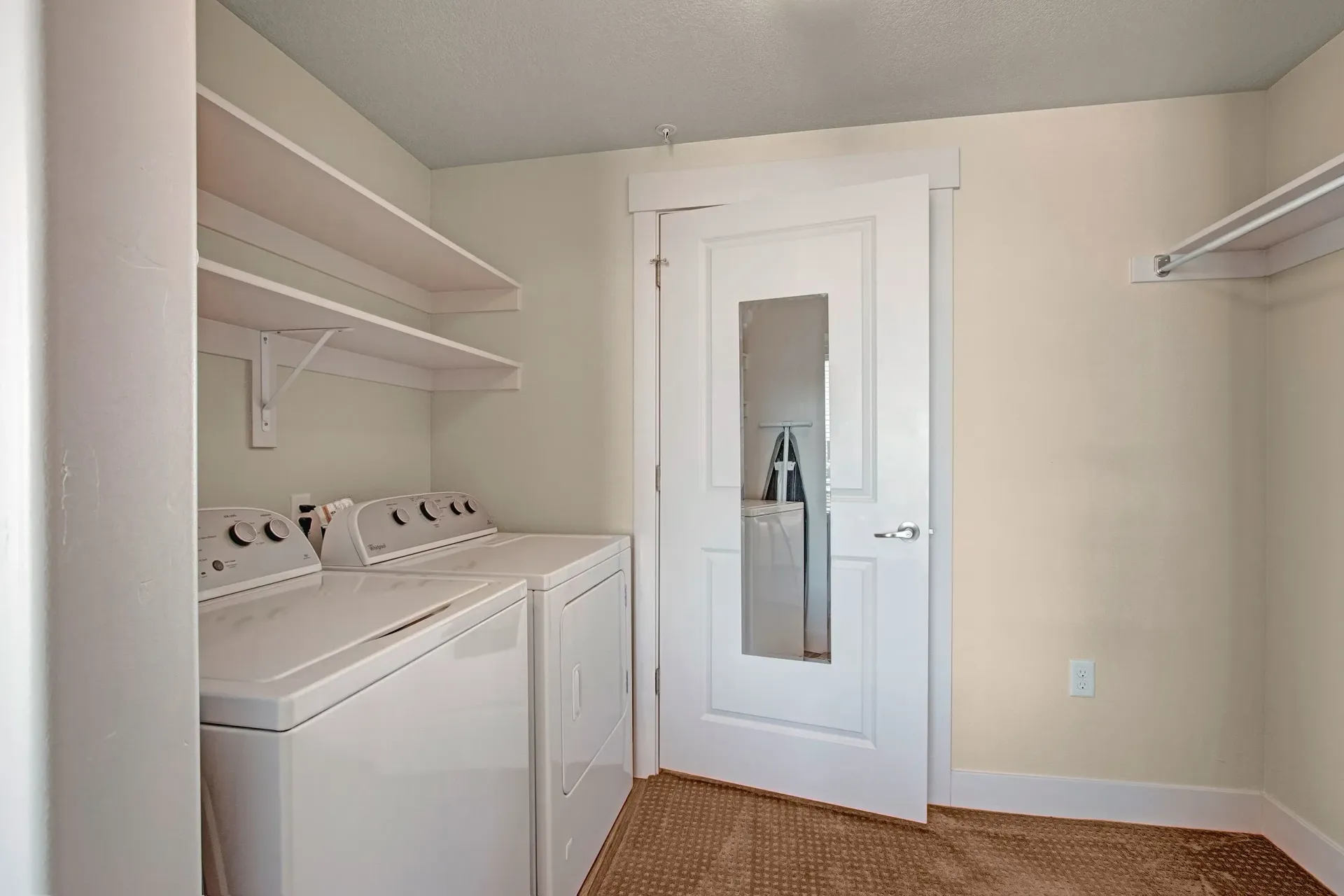 In-unit laundry at Velo on the Boulevard in Salt Lake City, UT.