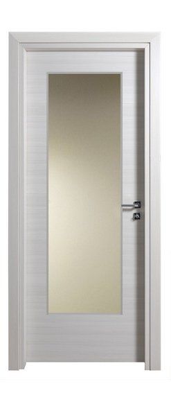 Porta tamburata con vetro