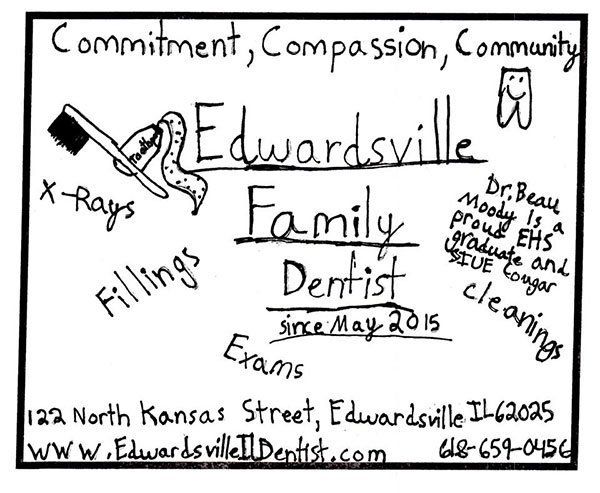 Drawing done by local children for Edwardsville Dentist Edwardsville and Glen Carbon School District dentist drawing