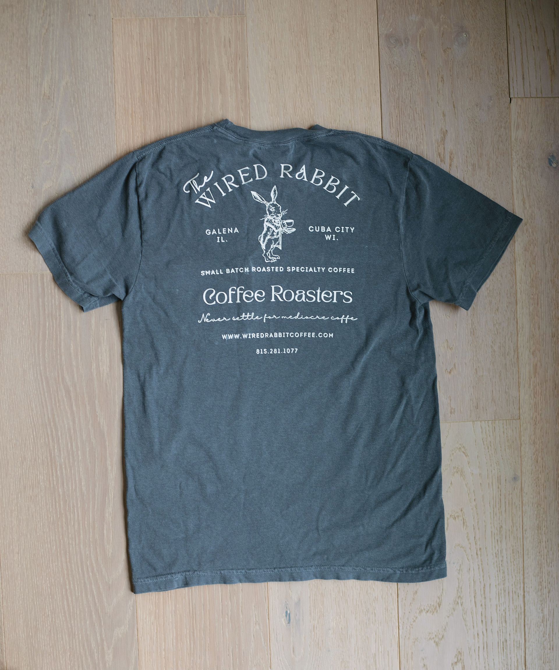 Grey Wired Rabbit Vintage Tee