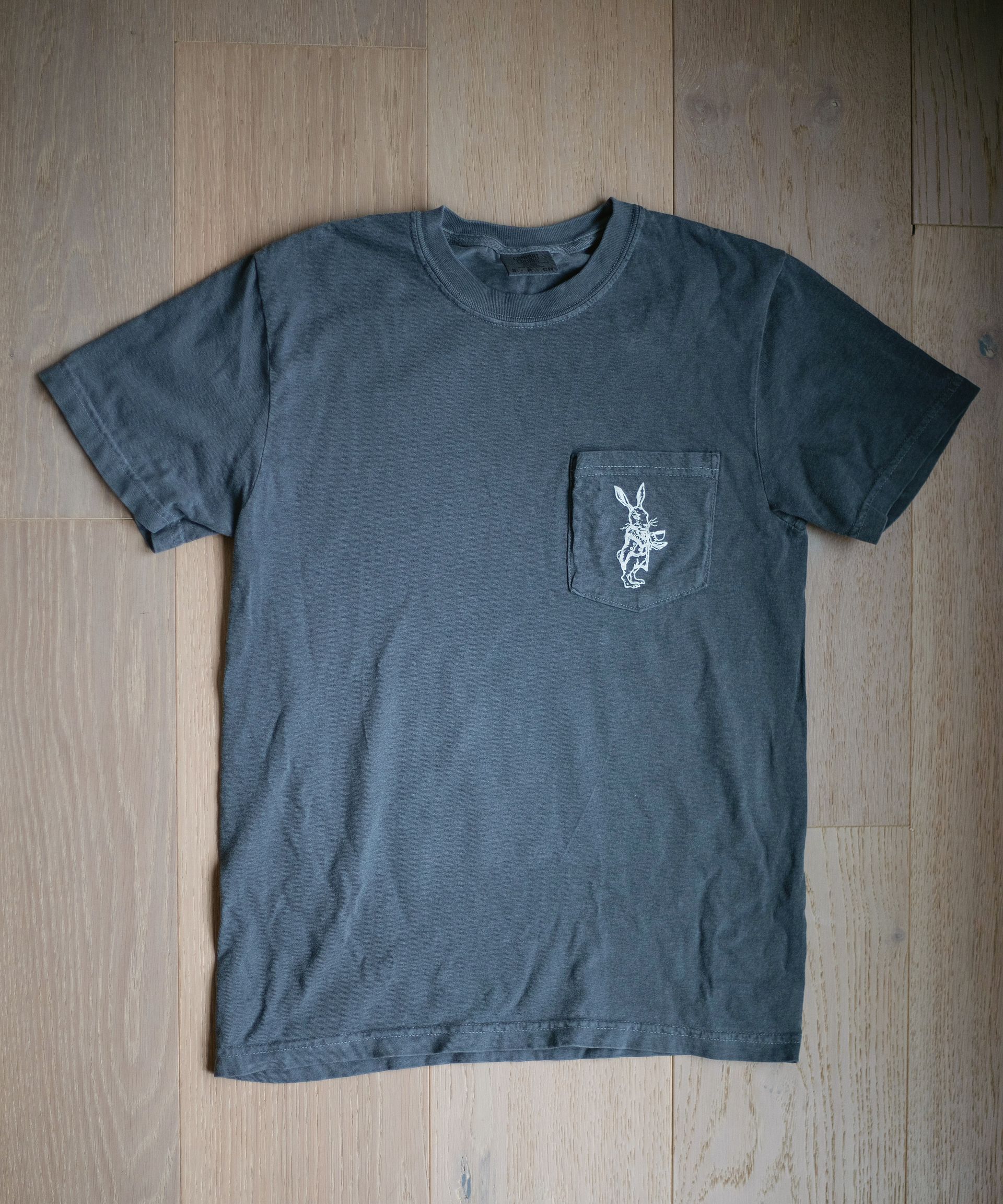 Grey Wired Rabbit Vintage Tee