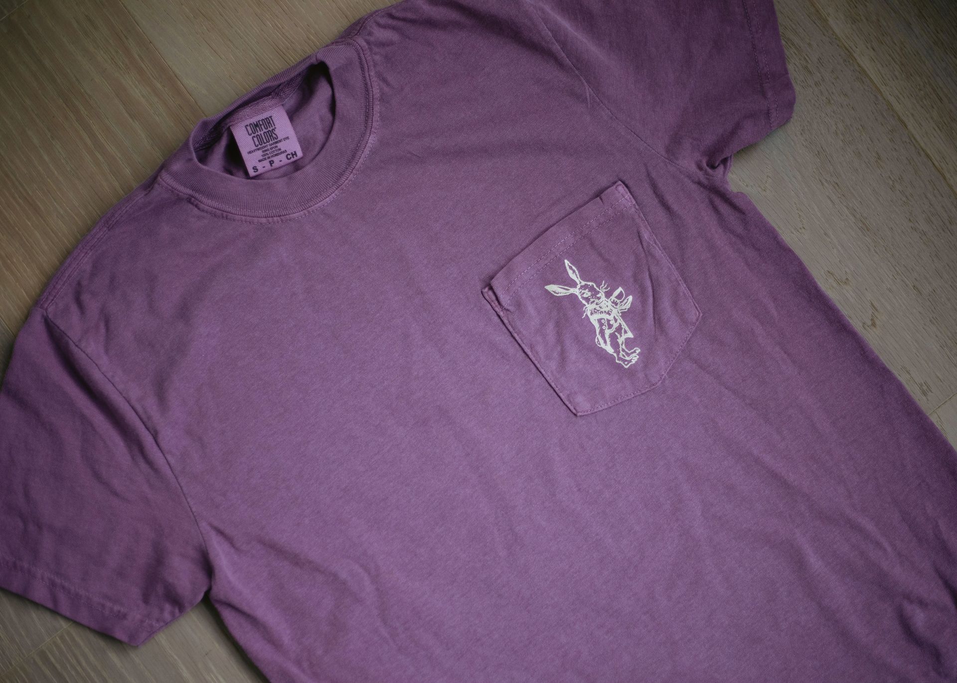 Purple Wired Rabbit Vintage Tee