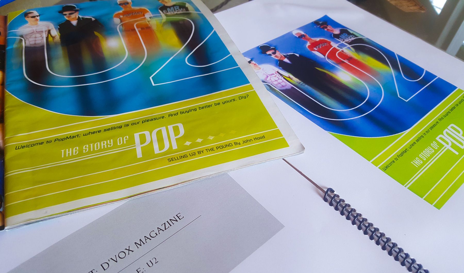 The word pop that is on a piece of paper