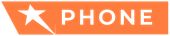 An orange rectangular banner featuring a white star icon to the left and the word
