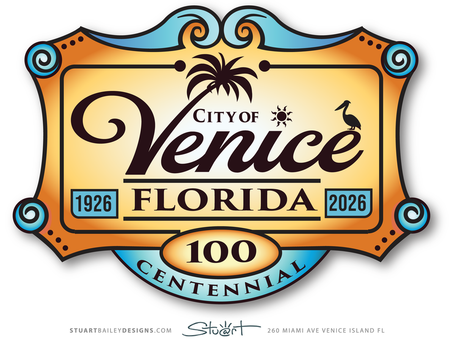A logo for the city of venice florida