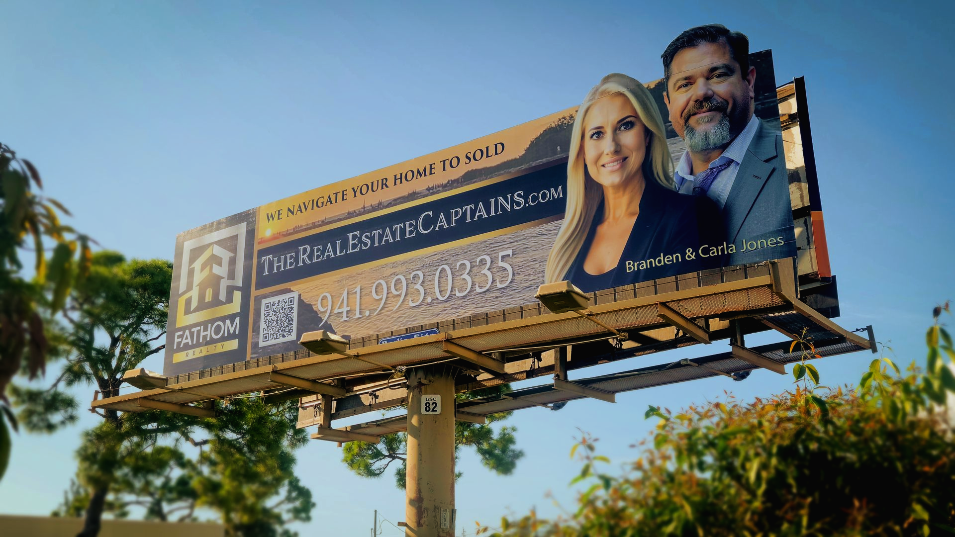 Billboard for Real Estate Captain's Englewood Florida
