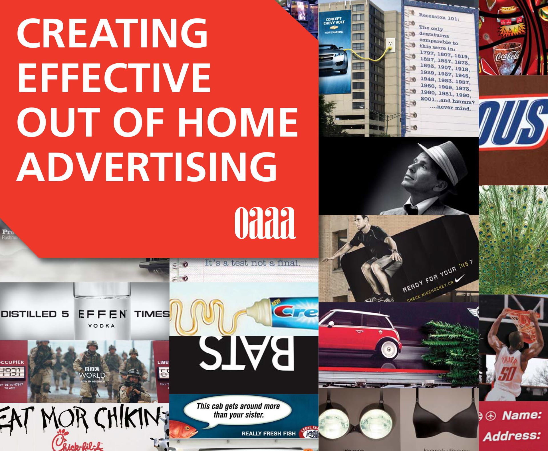 A poster for creating effective out of home advertising