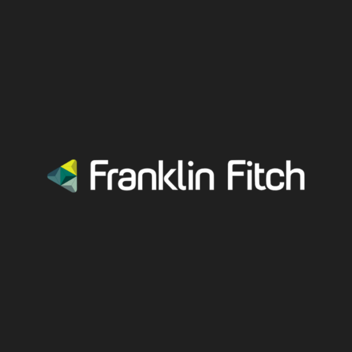 A franklin fitch logo on a black background