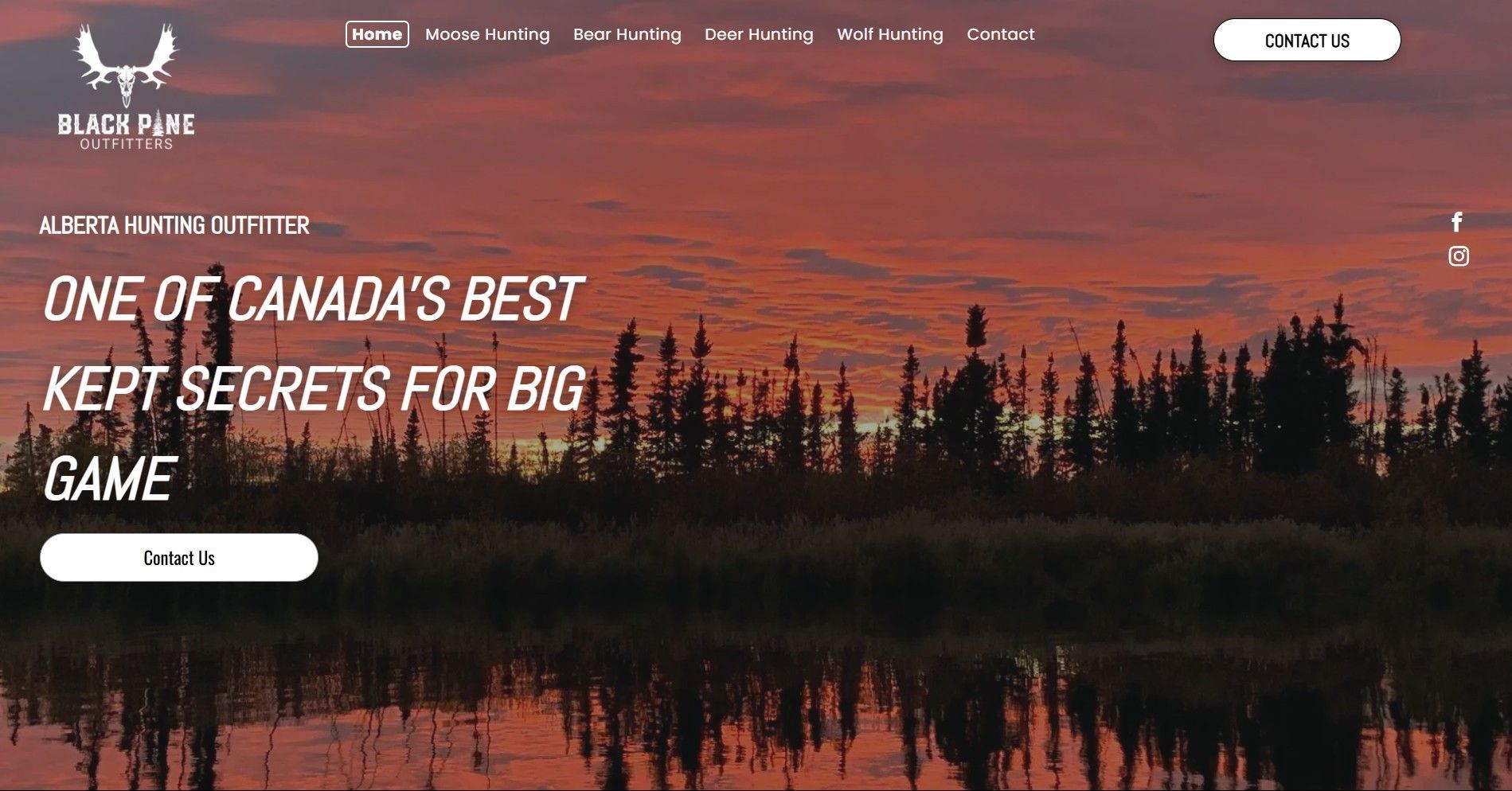 Alberta big game hunting outfitter