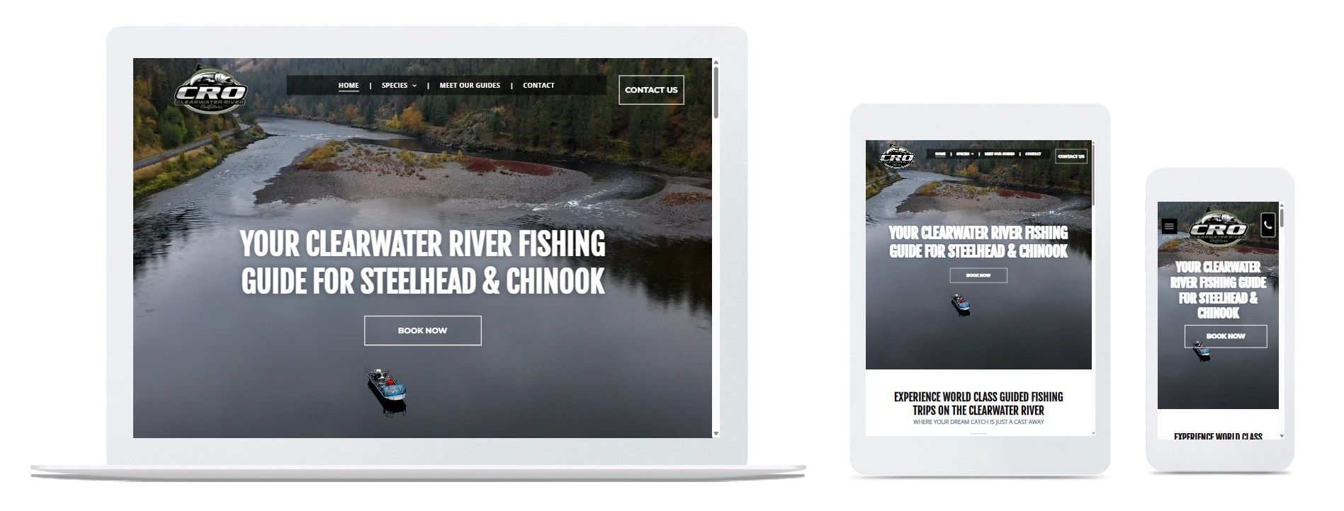 fly fishing guide website design and marketing
