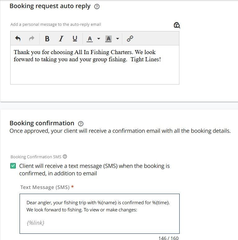 Fishing Charter Marketing Website