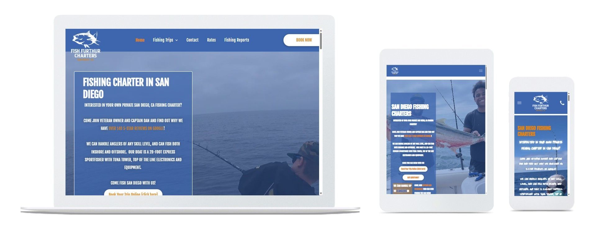 fishing charter seo web design