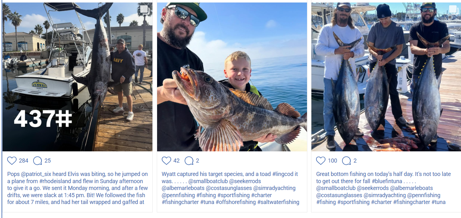 Fishing Charter social media marketing