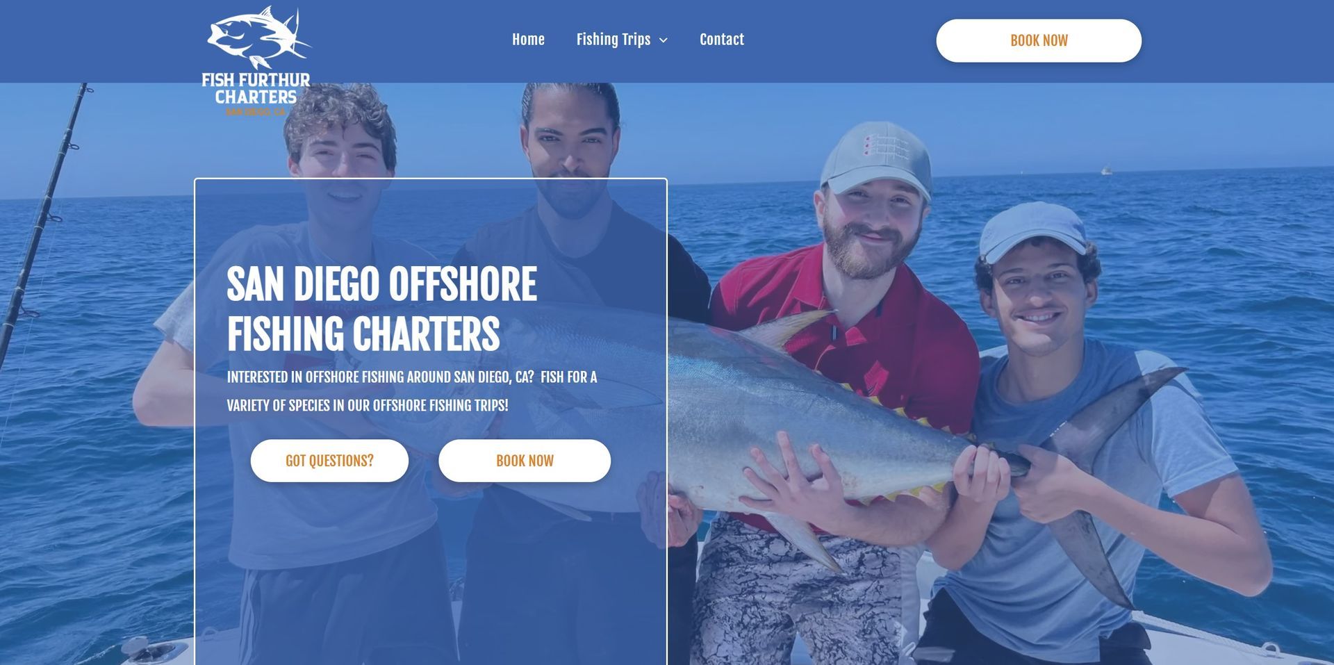 fishing guide website design
