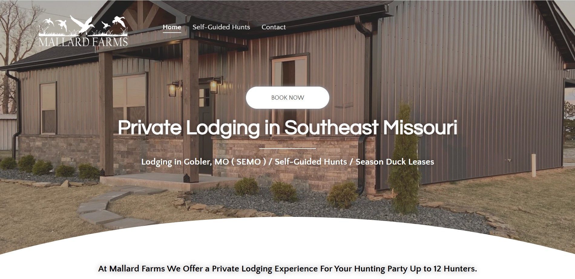SE Missouri hunting lodge