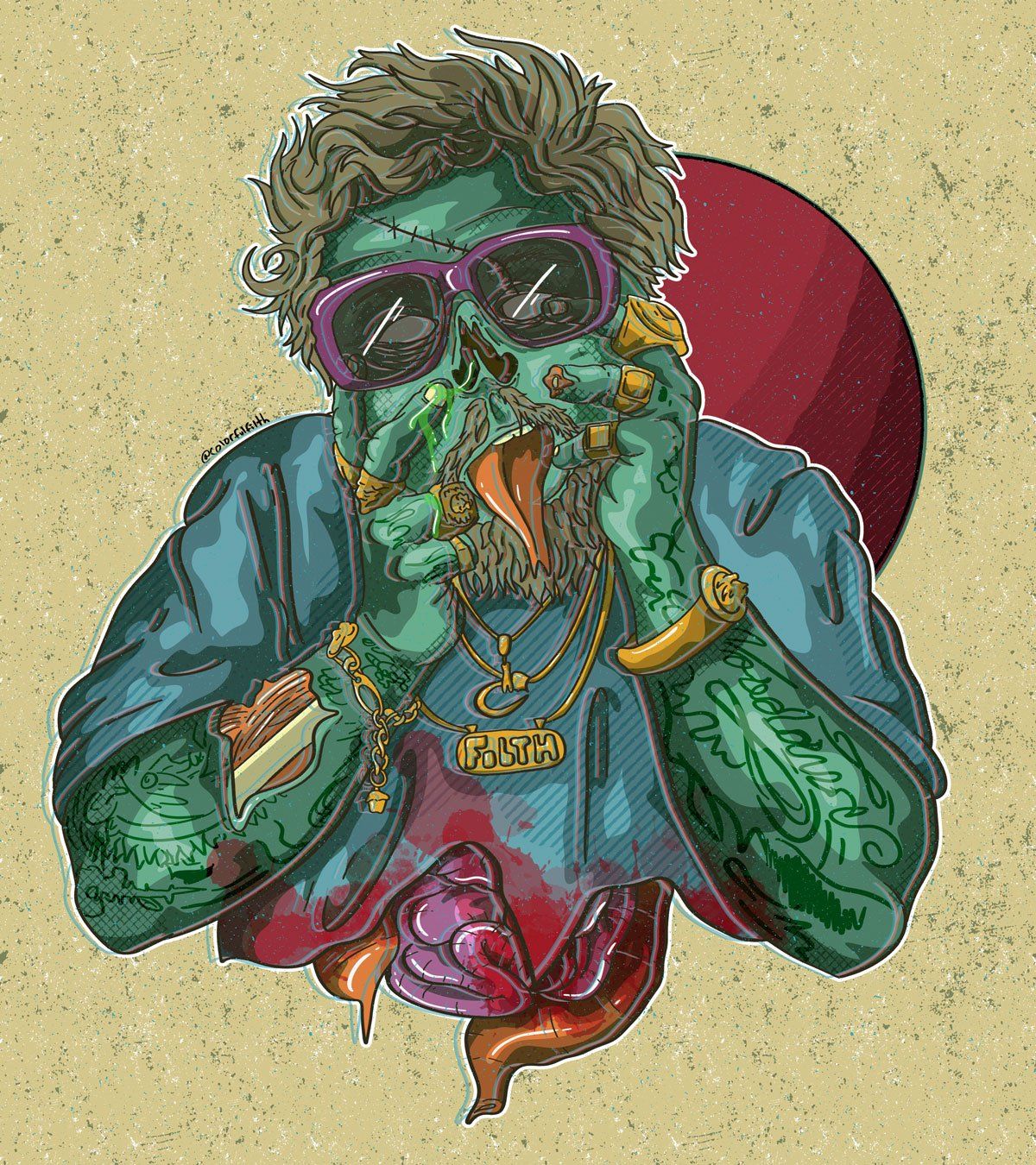 Slobby Robby X ColorfulFilth Halloween Collab 2019