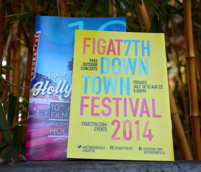 Two posters for the figat7th down town festival 2014