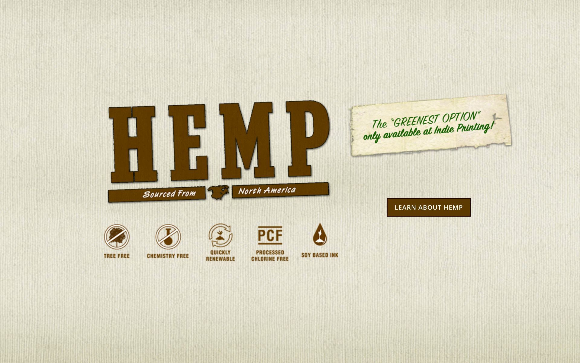 The word hemp is on a piece of paper