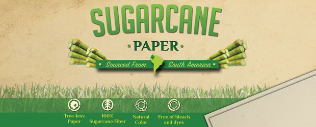 A picture of a piece of sugarcane paper.