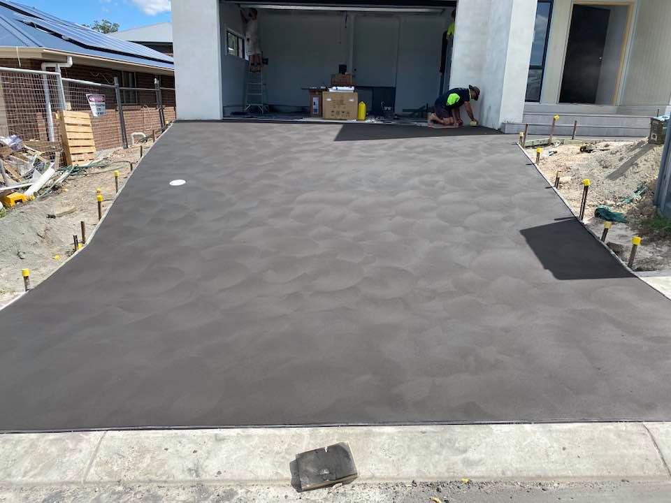 Concrete Driveway And Garage — Concreters in Port Macquarie, NSW