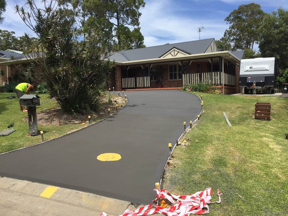 Residential Concrete Driveway — Concreters in Port Macquarie, NSW